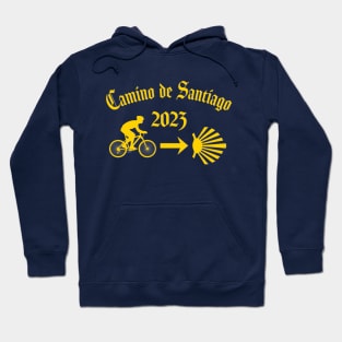 Camino de Santiago de Compostela Male Cyclist 2023 Hoodie